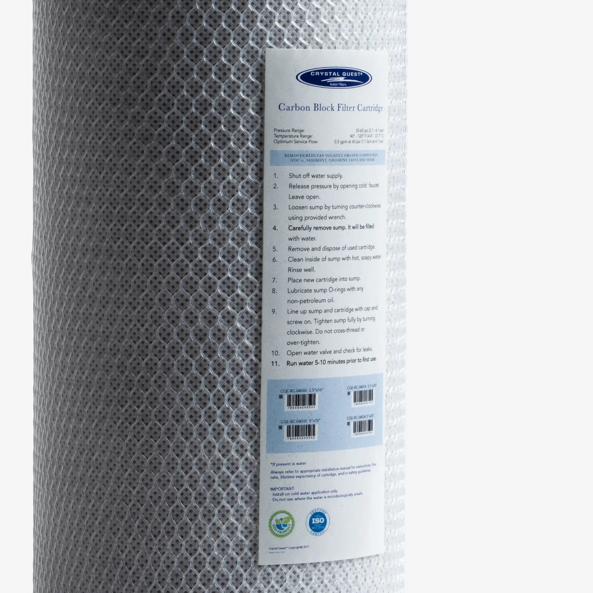 Coconut Based 5-Micron Carbon Block Filter Cartridge