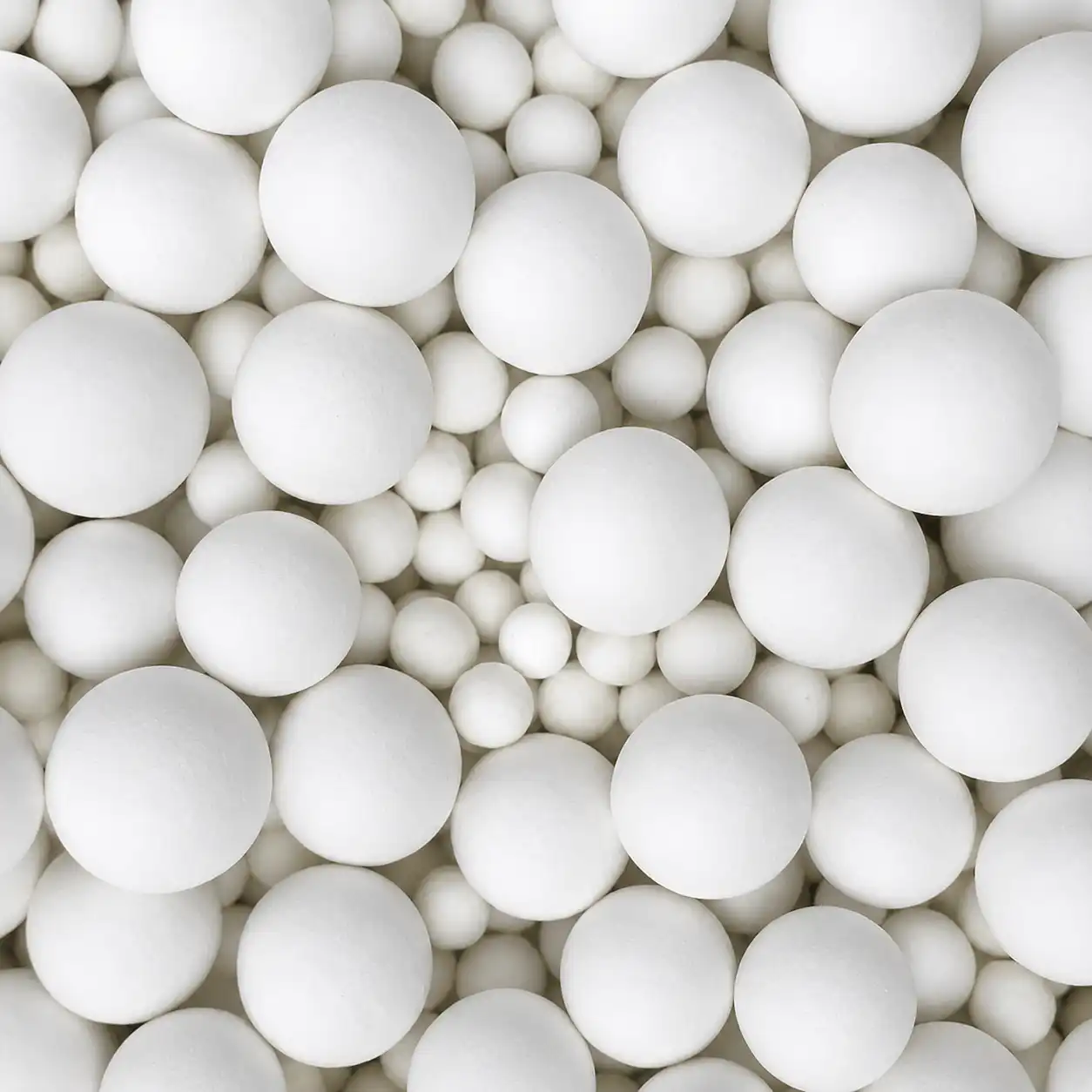 White Ceramic Balls (per pound)