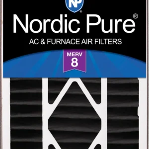 Air Bear 16x25x5 (4 7/8) Replacement 259112-105 Pure Carbon Pleated Odor Reduction Merv 8 Furnace Filter