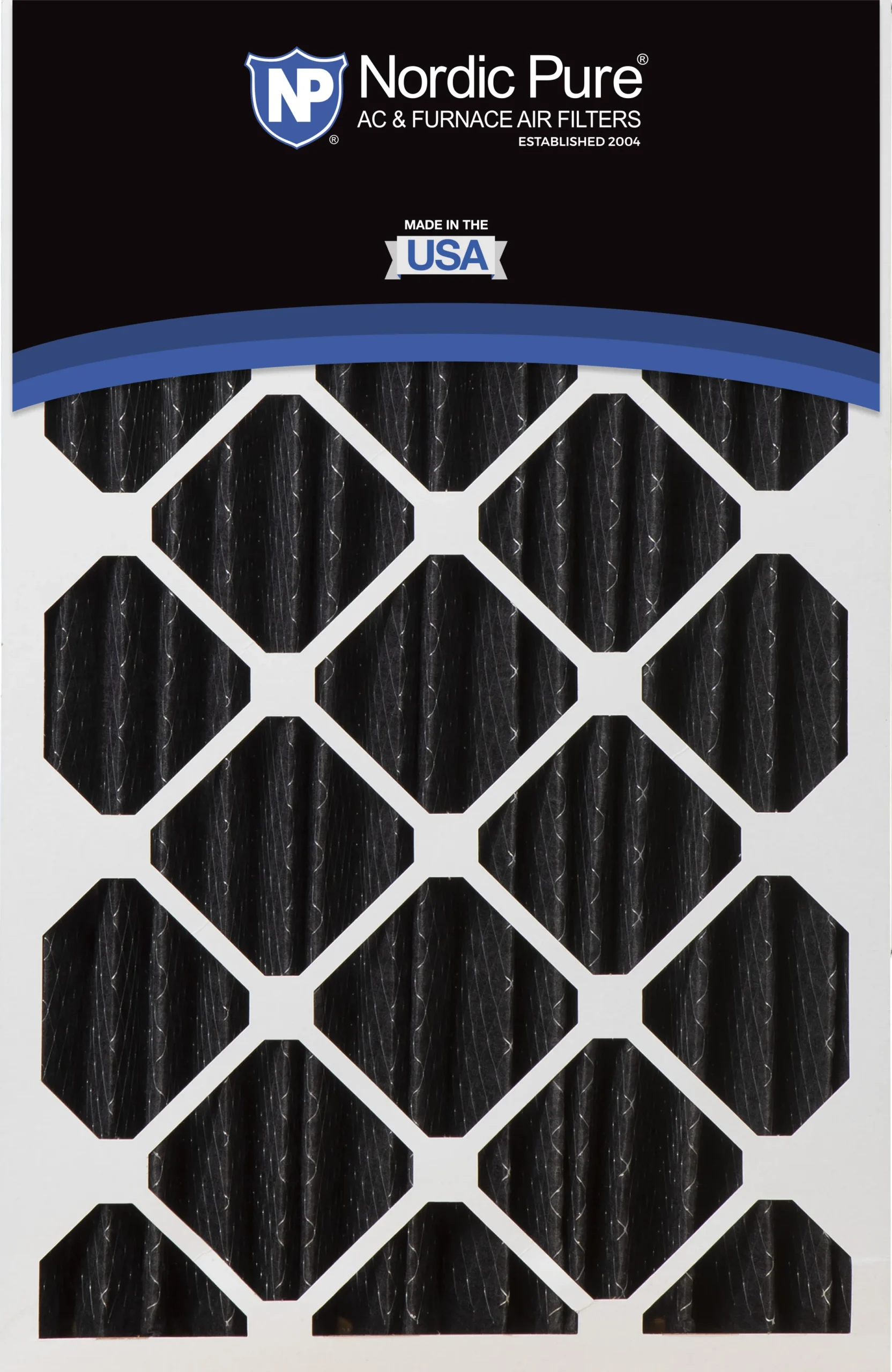 16x25x5 (4 3/8) Honeywell/Lennox Replacement Pure Carbon Pleated Odor Reduction Merv 8 Furnace Filter