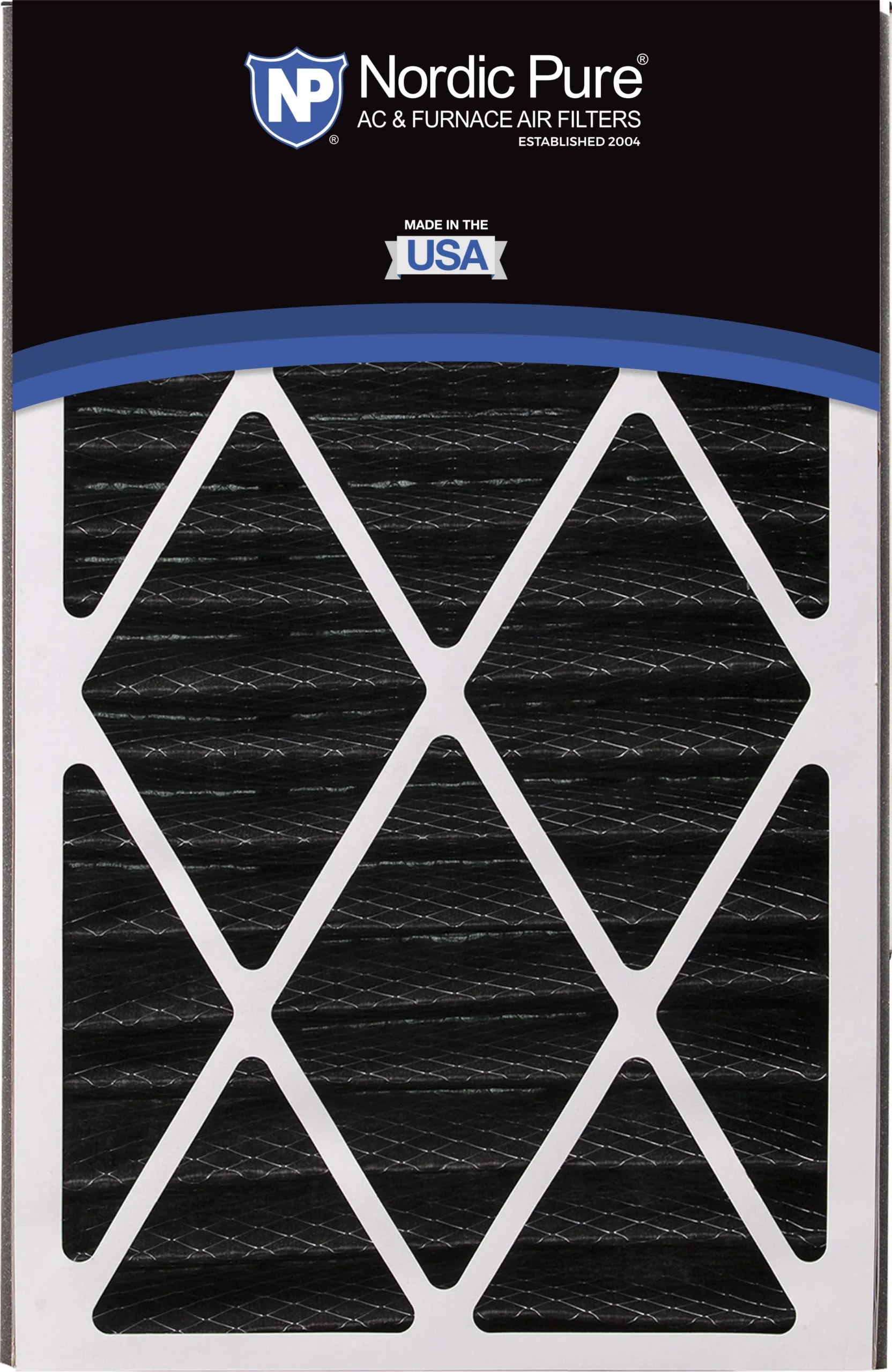 Air Bear 16x25x5 (4 7/8) Replacement 259112-105 Pure Carbon Pleated Odor Reduction Merv 8 Furnace Filter