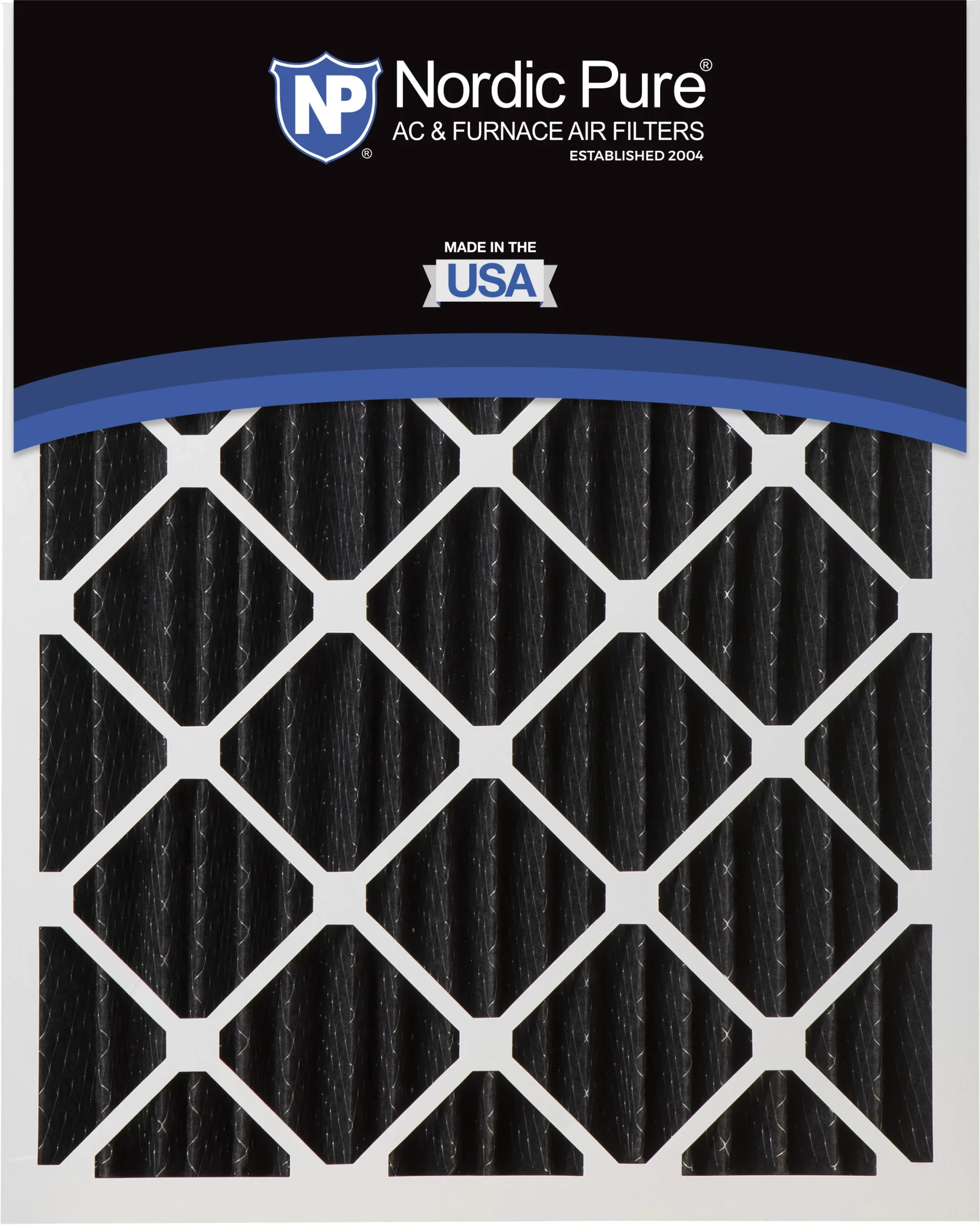 20x25x5 (4 3/8) Lennox X6673_X6675 Replacement Pure Carbon Pleated Odor Reduction Merv 8 Furnace Filter