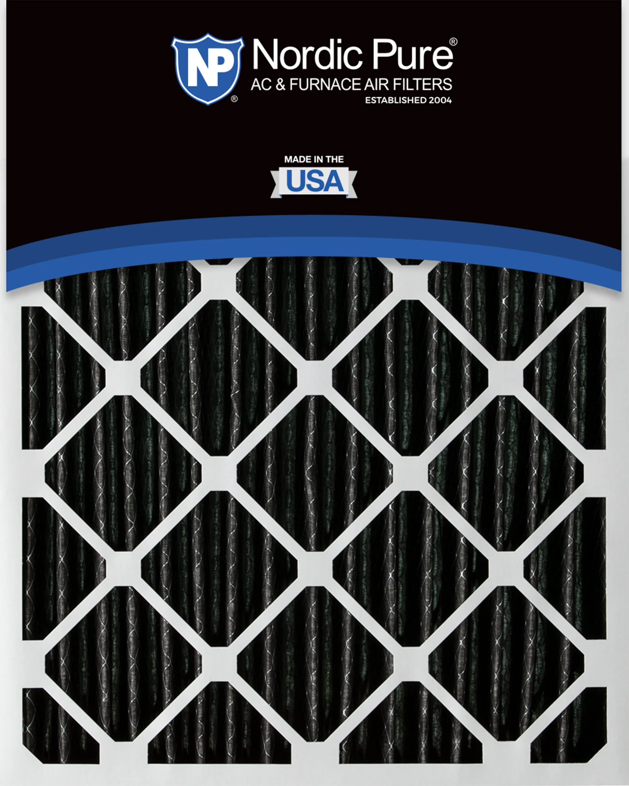 10x20x2 Furnace Air Filters MERV 12 Pleated Plus Carbon