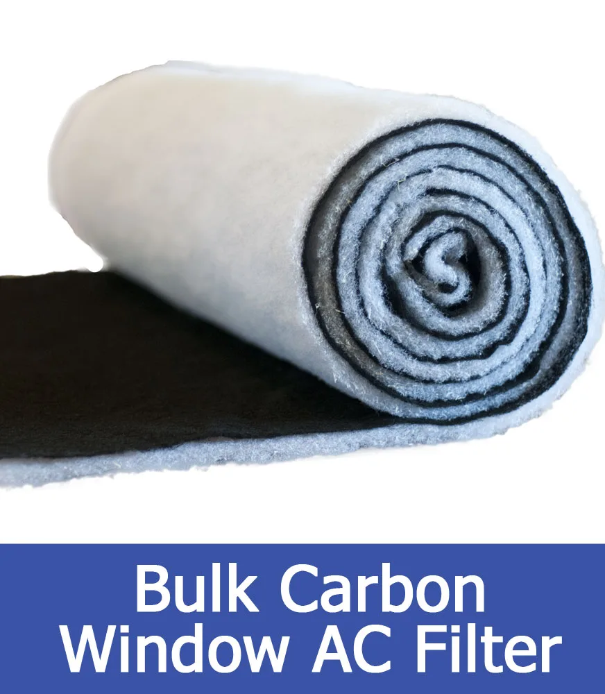 Window Air Conditioner Poly + Carbon Filter 24"x96" Roll