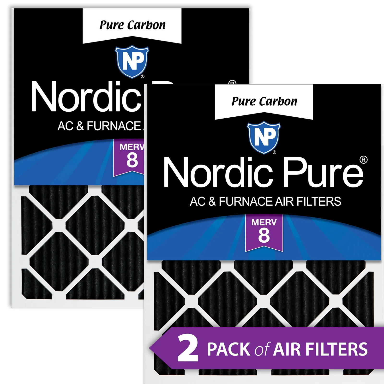 10x30x1 Pure Carbon Pleated Odor Reduction Furnace Air Filters