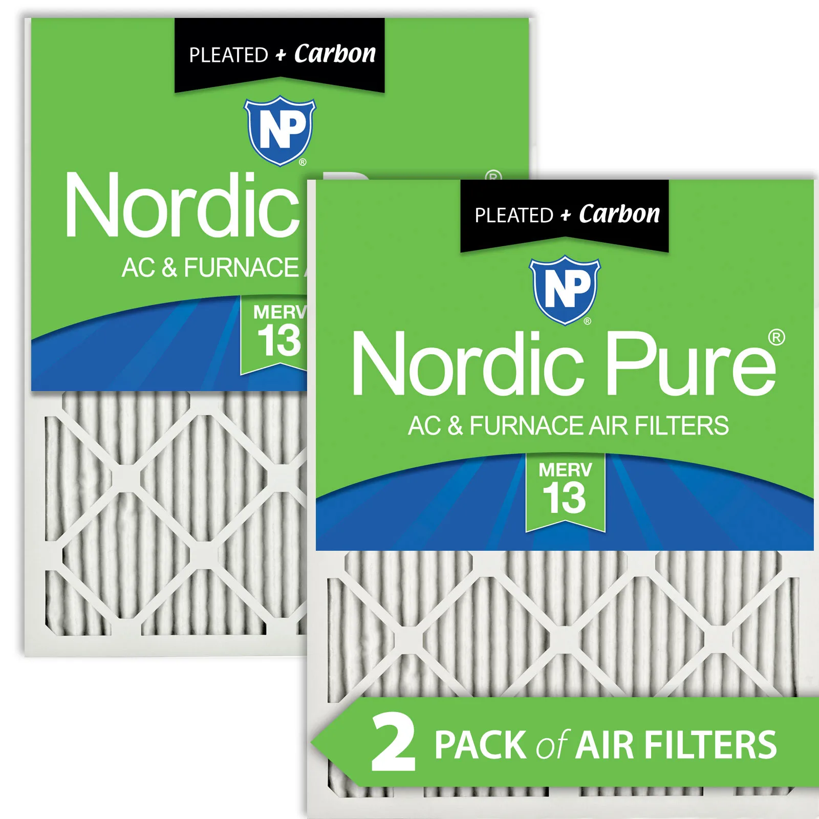 24x30x1 Pleated Air Filters MERV 13 Plus Carbon