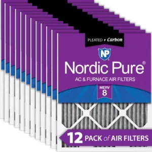 8x24x1 Exact MERV 8 Plus Carbon AC Furnace Filters