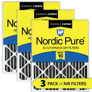 24x24x2 Furnace Air Filters MERV 10 Pleated Plus Carbon
