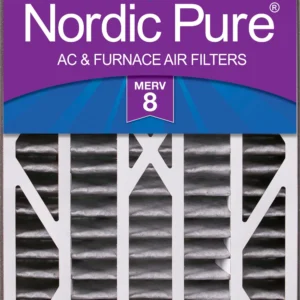 Air Bear Cub 16x25x3 Air Filter Replacement MERV 8 Pleated Plus Carbon