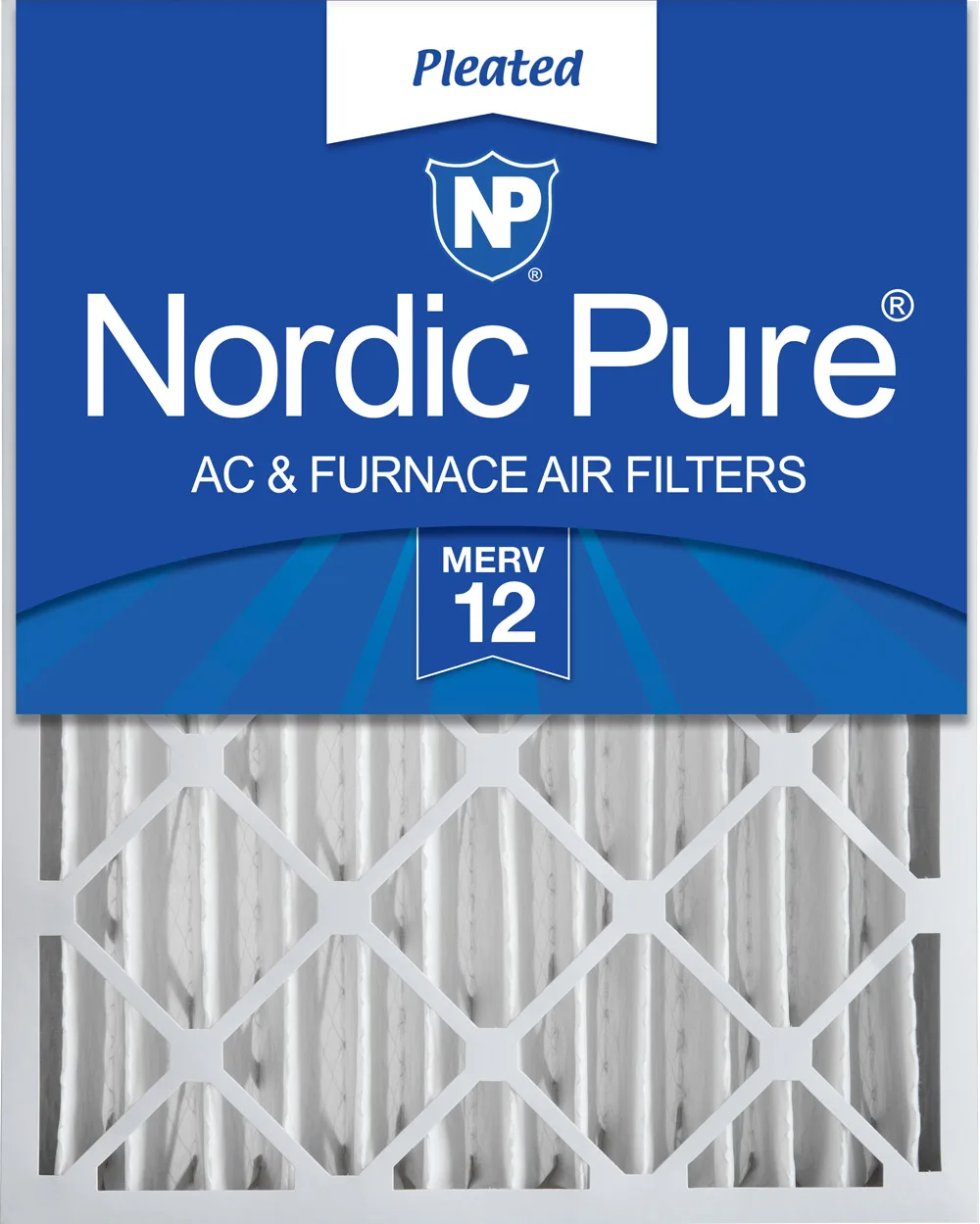 12x24x4 (3 5/8) Pleated MERV 12 Air Filters