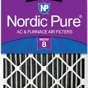 20x20x4 (3 5/8) Furnace Air Filters MERV 8 Pleated Plus Carbon