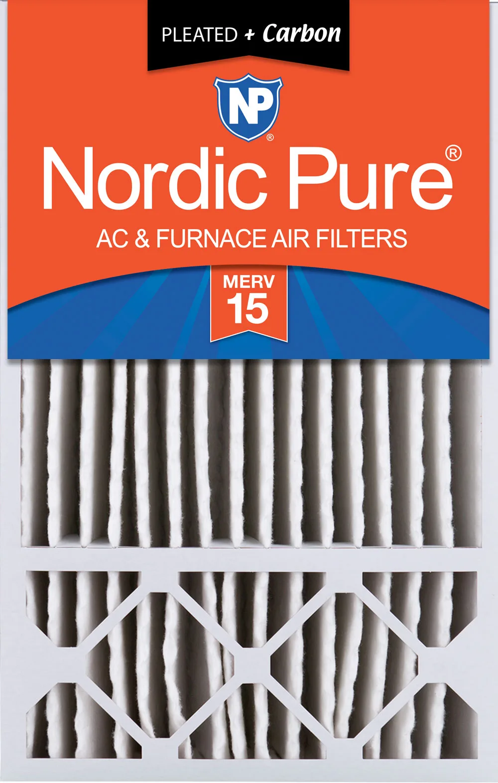 16x25x5 (4 3/8) Honeywell/Lennox Replacement Air Filters MERV 15 Plus Carbon