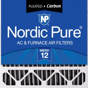 20x20x5 (4 3/8) Honeywell/Lennox Replacement Furnace Filters MERV 12 Pleated Plus Carbon