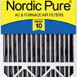 16x25x5 (4 3/8) Honeywell/Lennox Replacement Air Filters MERV 10 Pleated Plus Carbon