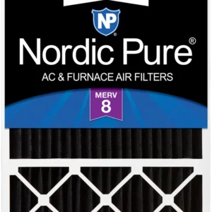20x25x5 (4 3/8) Lennox X6673_X6675 Replacement Pure Carbon Pleated Odor Reduction Merv 8 Furnace Filter