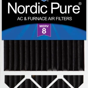 16x25x5 (4 3/8) Honeywell/Lennox Replacement Pure Carbon Pleated Odor Reduction Merv 8 Furnace Filter