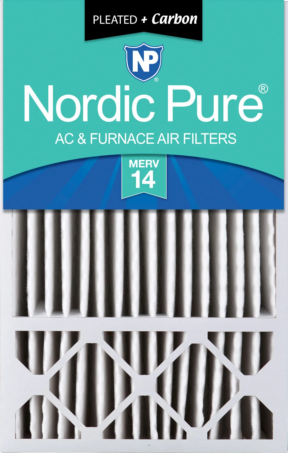 16x25x5 (4 3/8) Honeywell/Lennox Replacement Air Filters MERV 14 Plus Carbon