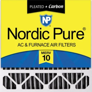 20x20x5 (4 3/8) Honeywell/Lennox Replacement Furnace Filters MERV 10 Pleated Plus Carbon