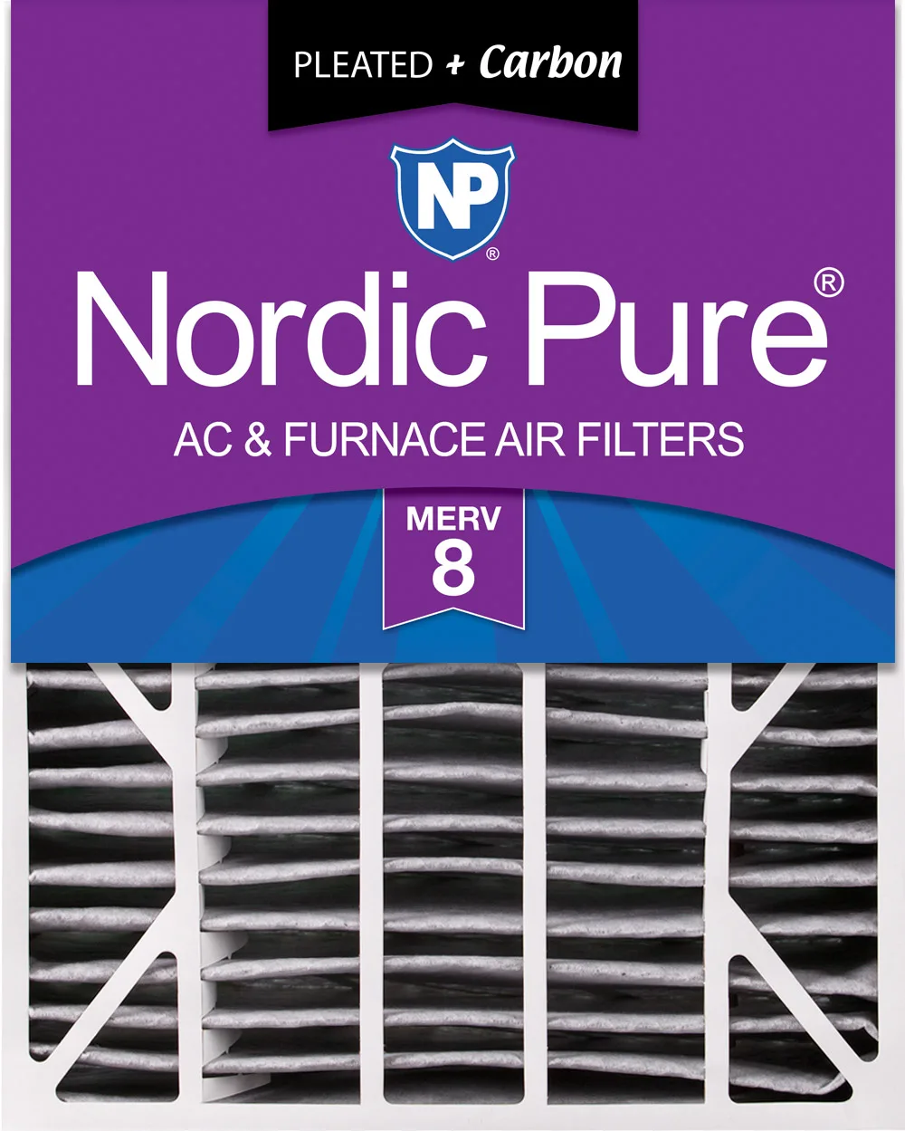 20x25x6 Aprilaire Space-Gard 2200 Replacement Air Filter Part 201 MERV 8 Plus Carbon