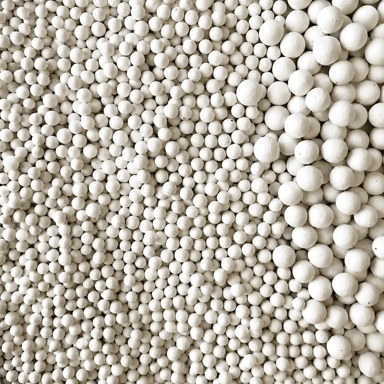 White Ceramic Balls (per pound)