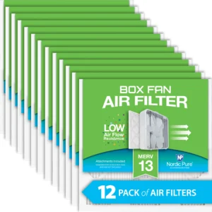 Box Fan Air Filter 20x20x1 MERV 13